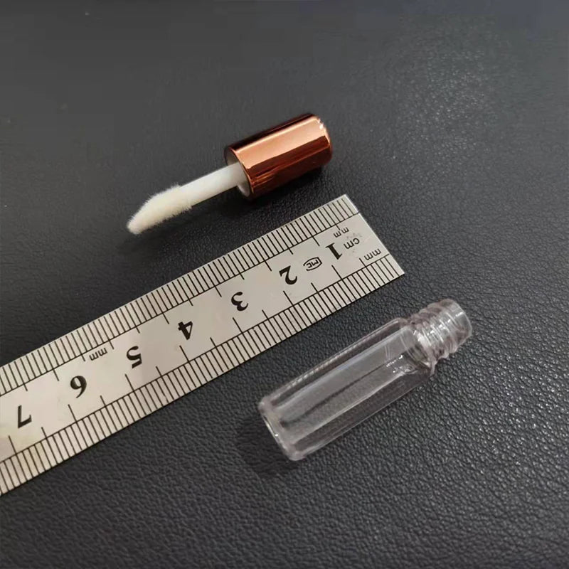 Rose Gold Lip Gloss Tubes 50/100/200-Pack | 1.2mL Refillable Lip Gloss Containers QXL