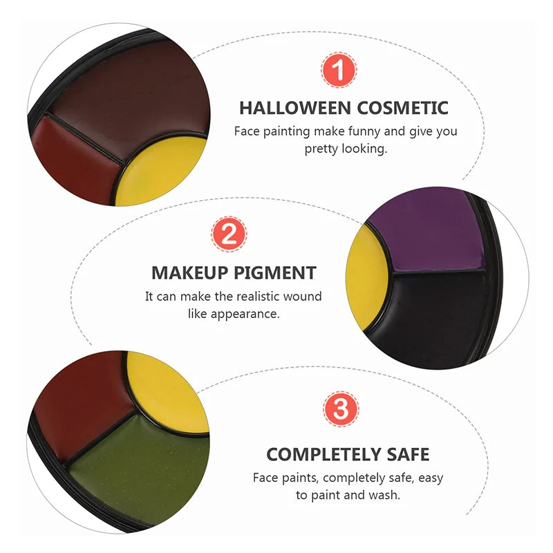 6-Color SFX Bruise Wheel | Halloween Face & Body Paint SFX Body Paint QXL