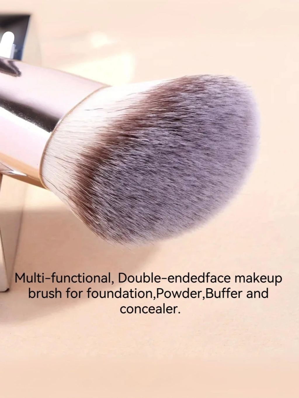 Double-Ended Foundation & Contour Brush Set – 2 Pack Makeup Brush Set QXL