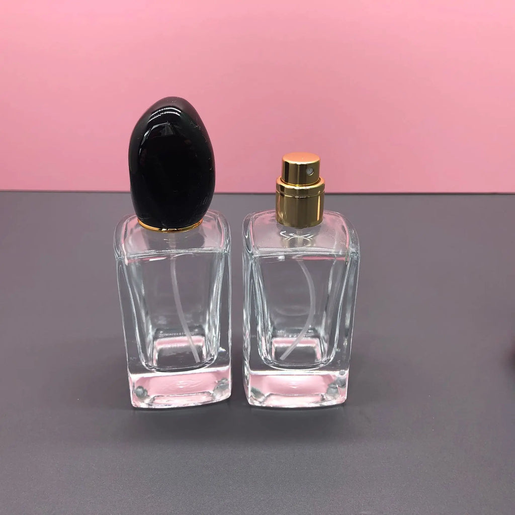 50ml Square Glass Perfume Spray Bottle | Refillable Atomiser Perfume Spray Bottle QXL