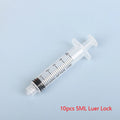 10-Pack Luer Lock Plastic Syringes 1–10ml | Measuring Set Plastic Luer Lock Syringes QXL 5ML