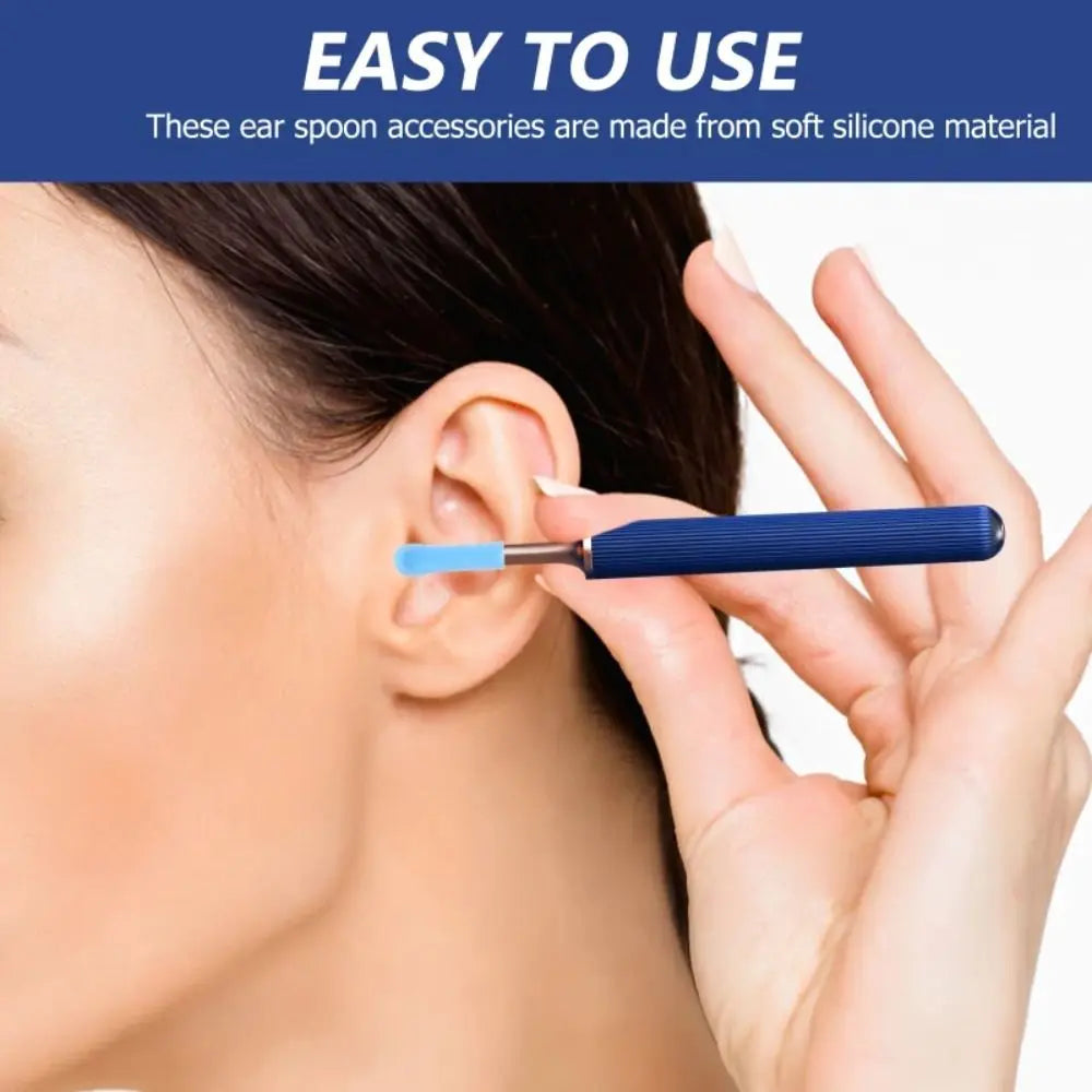 Soft Silicone Ear Spoon Covers | Ear Wax Removal Tips 6/20 Pack Ear Cleaning Accessories QXL