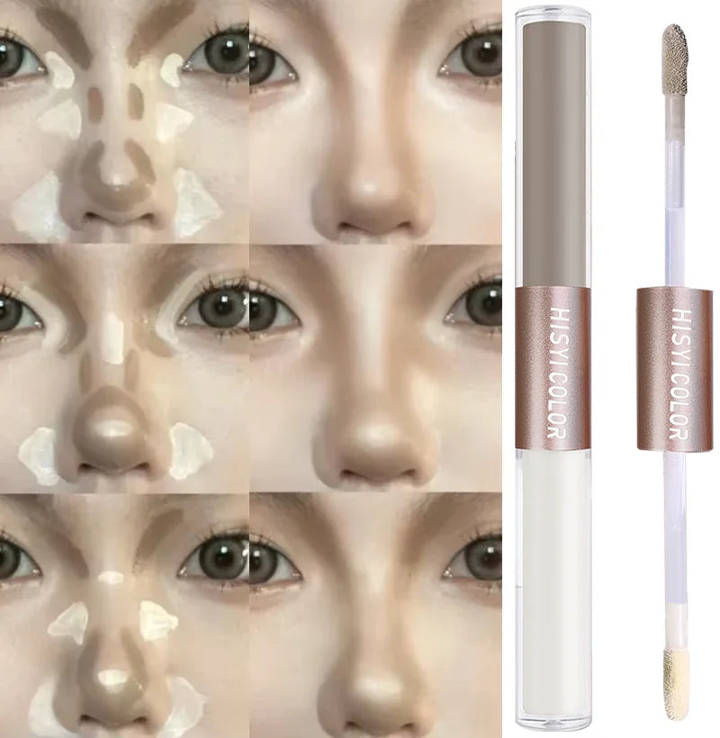 HISYI Dual-Head Cream Highlighter | Waterproof & Long-Lasting Cream Highlighter QXL