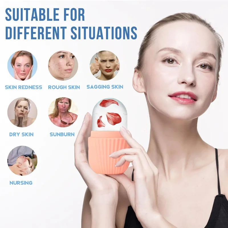 Herringbone Ice Cube Tray | Skincare Cold Compress Tool Ice Cube Tray QXL