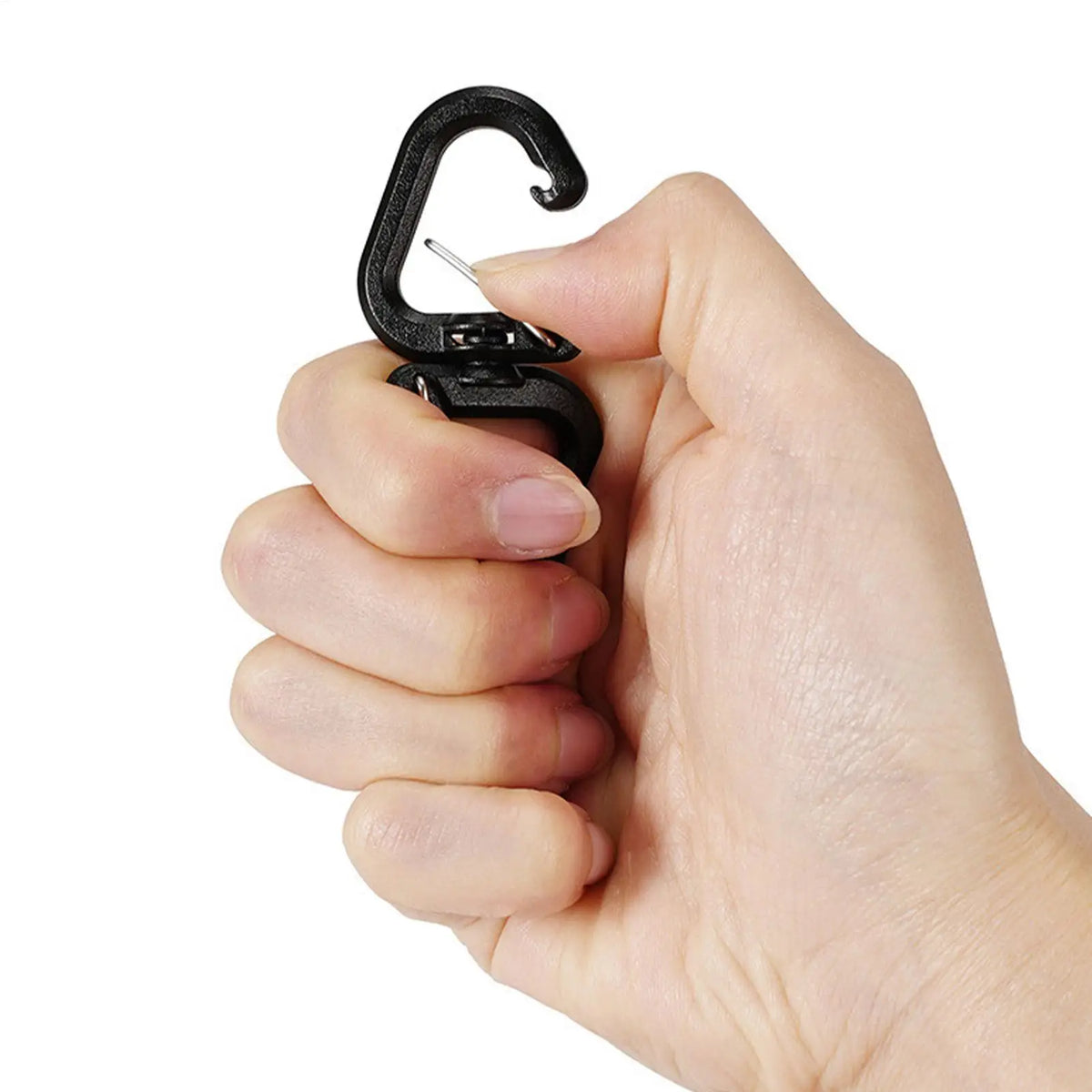 360° Rotating Double Carabiner Swivel Keychain Clip Swivel Carabiner Clip QXL