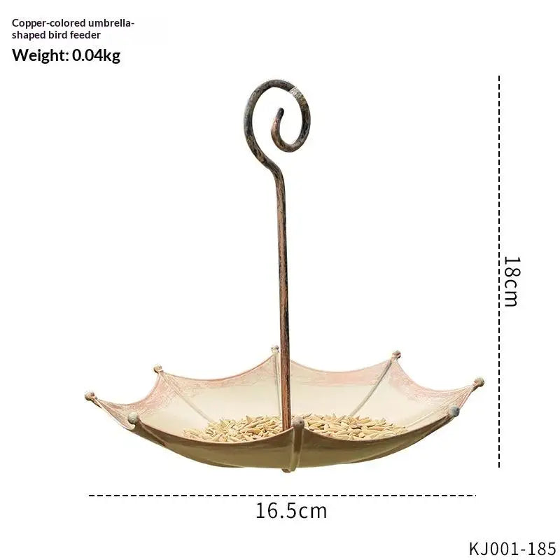 Weatherproof Hanging Iron Bird Feeder | Large Outdoor Tray Hanging Bird Feeder QXL