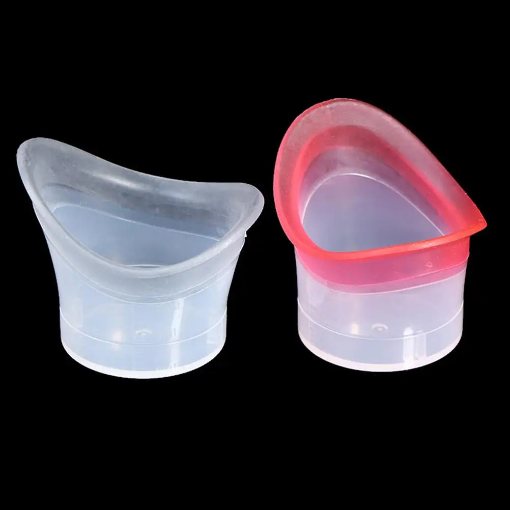 2-Pack Reusable Silicone Eye Wash Cups | Soft Eye Bath Set Eye Wash Cup QXL