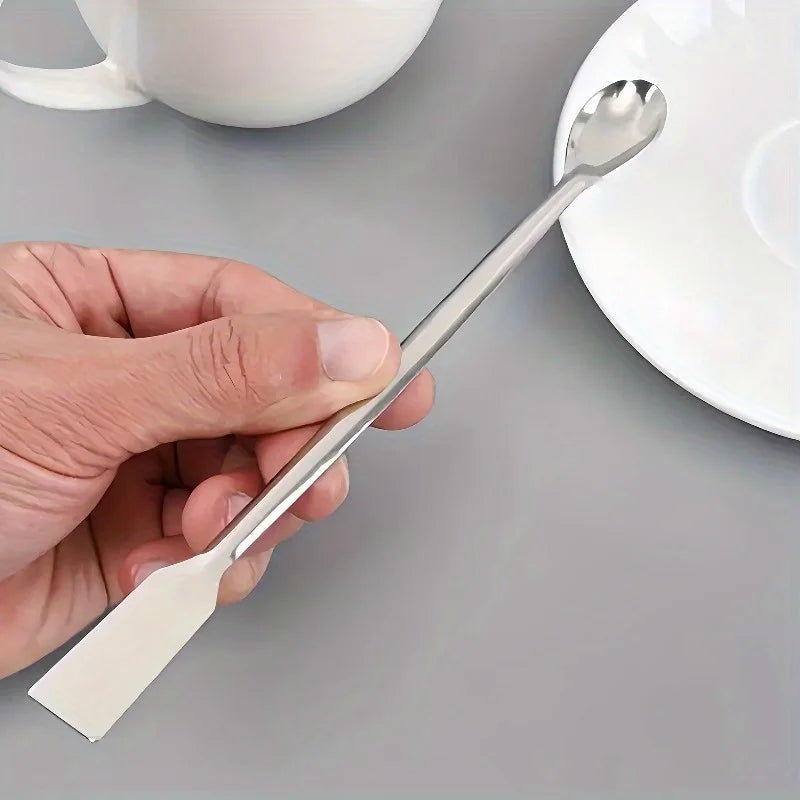 Double-Ended Stainless Steel Sampling Spoons – 2-Pack Lab & Kitchen Sampling Spoon Set QXL