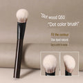 Sandalwood Pointed Blush & Contour Brush | Soft Goat Hair Blush Contour Brush QXL Q50 Slope Stippling