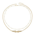Angel Wing Double Layer Waist Chain – Women's Body Jewelry Body Waist Chain QXL Gold