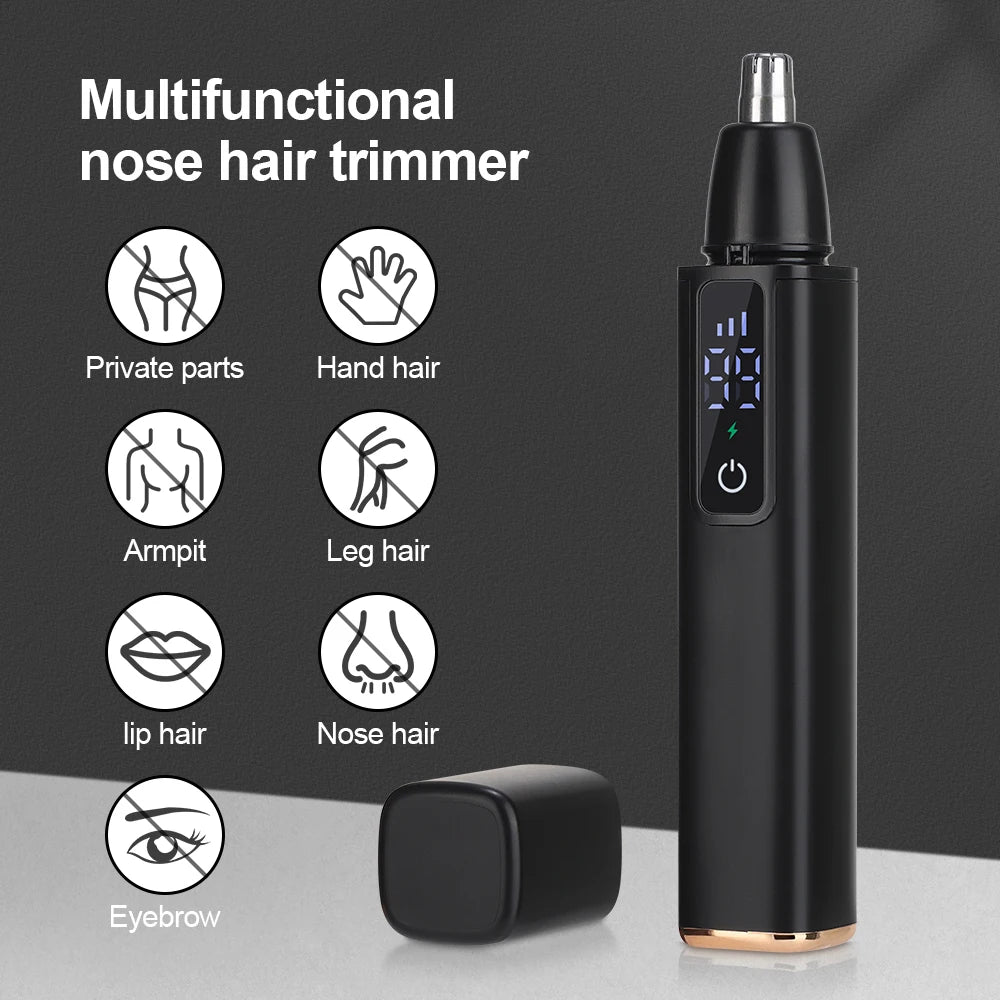 Ms.Dear Electric Nose Hair Trimmer | USB-C Rechargeable, LED Nose Hair Trimmer QXL