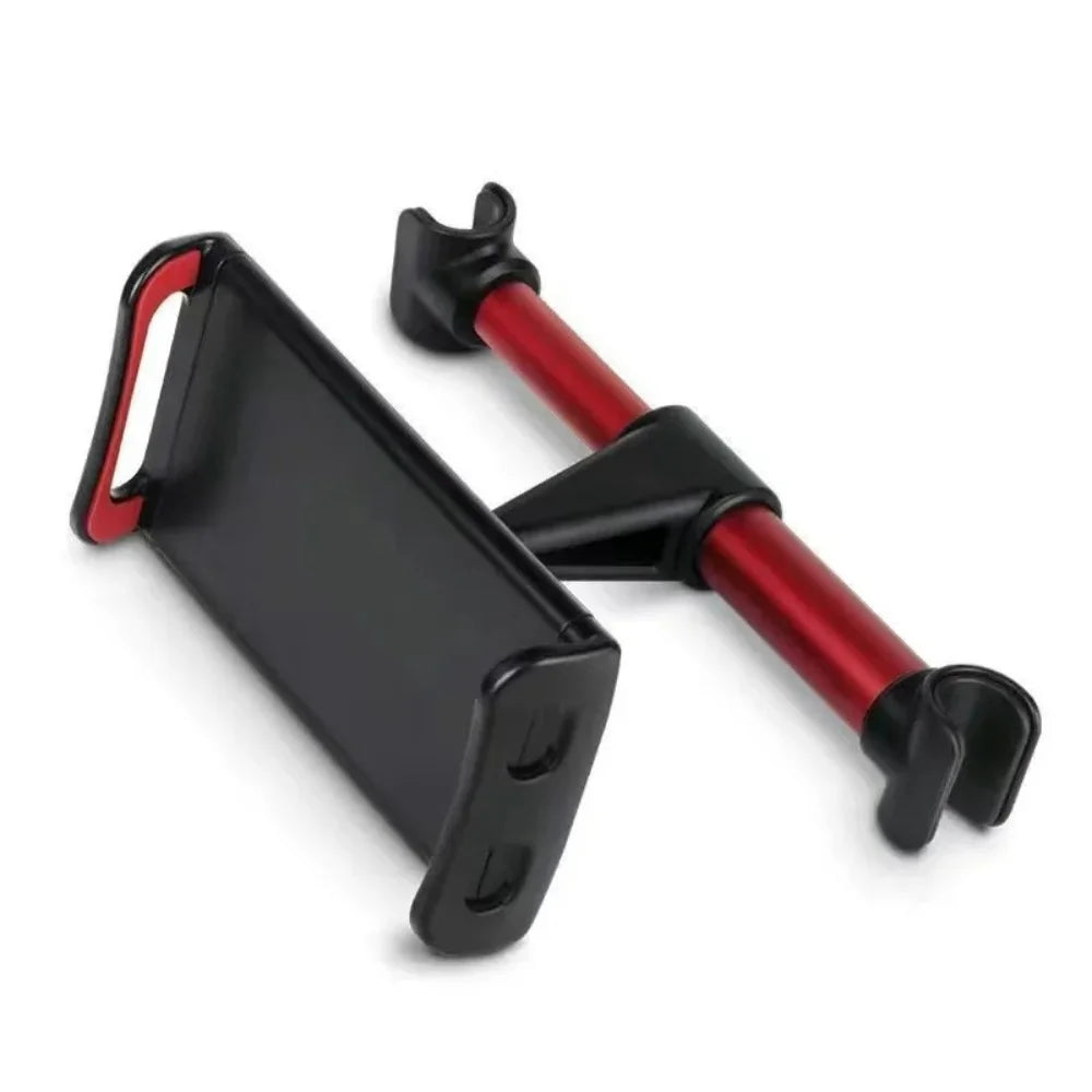 Car Headrest Tablet Mount | 360° Adjustable 4.7–12.9" Holder Car Tablet Mount QXL Red Buckle