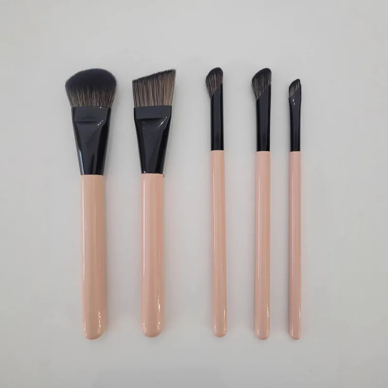 5-Piece Makeup Brush Set | Blush, Foundation & Eyeliner Makeup Brush Set QXL