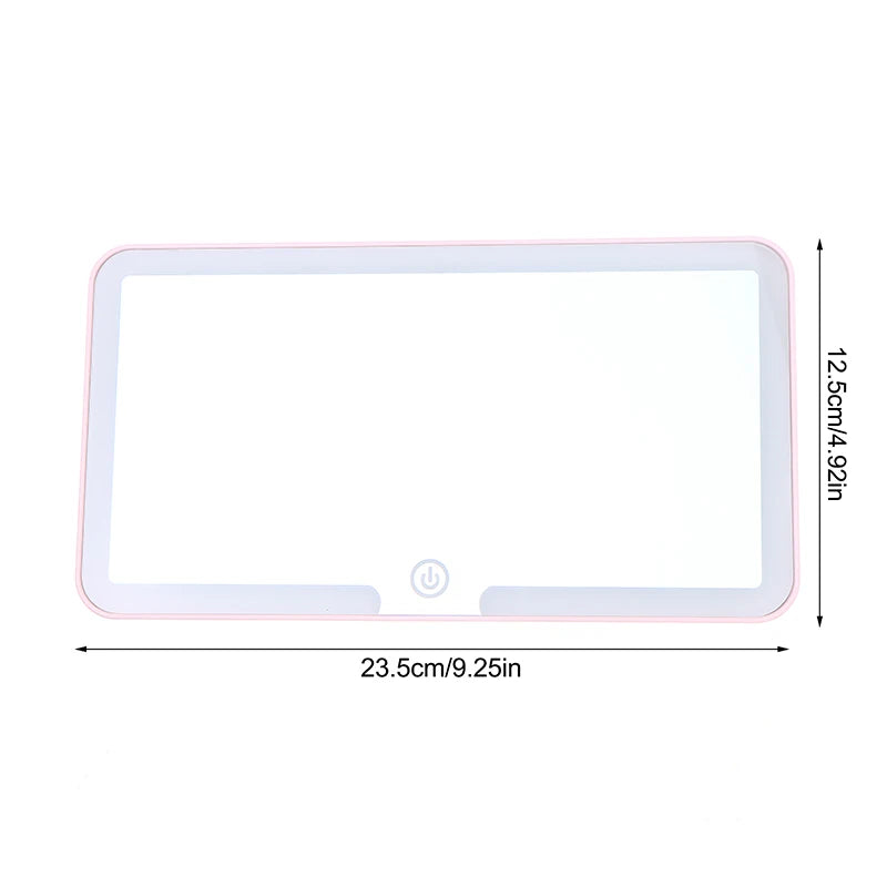 LED Car Sun Visor Vanity Mirror – Rechargeable & Dimmable Car Visor Vanity Mirror QXL Onesize