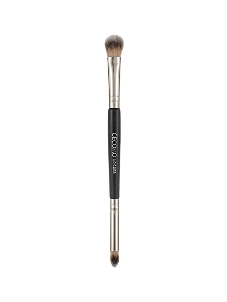 GECOMO Double-Ended Eyeshadow Brush | Soft Synthetic Hair Eyeshadow Brush QXL