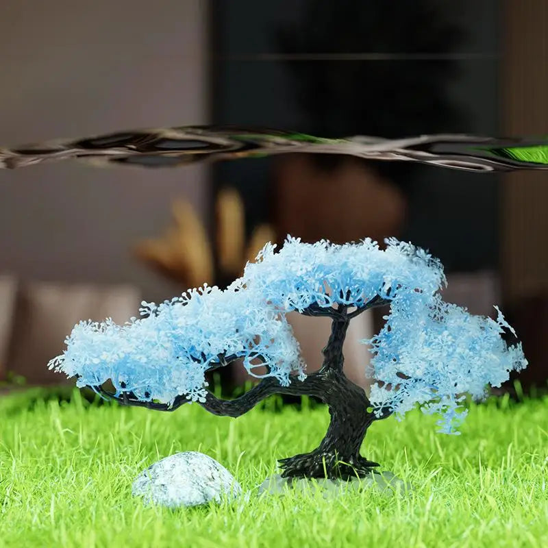 Artificial Cherry Blossom Tree Fish Tank Decoration Aquarium Decoration QXL