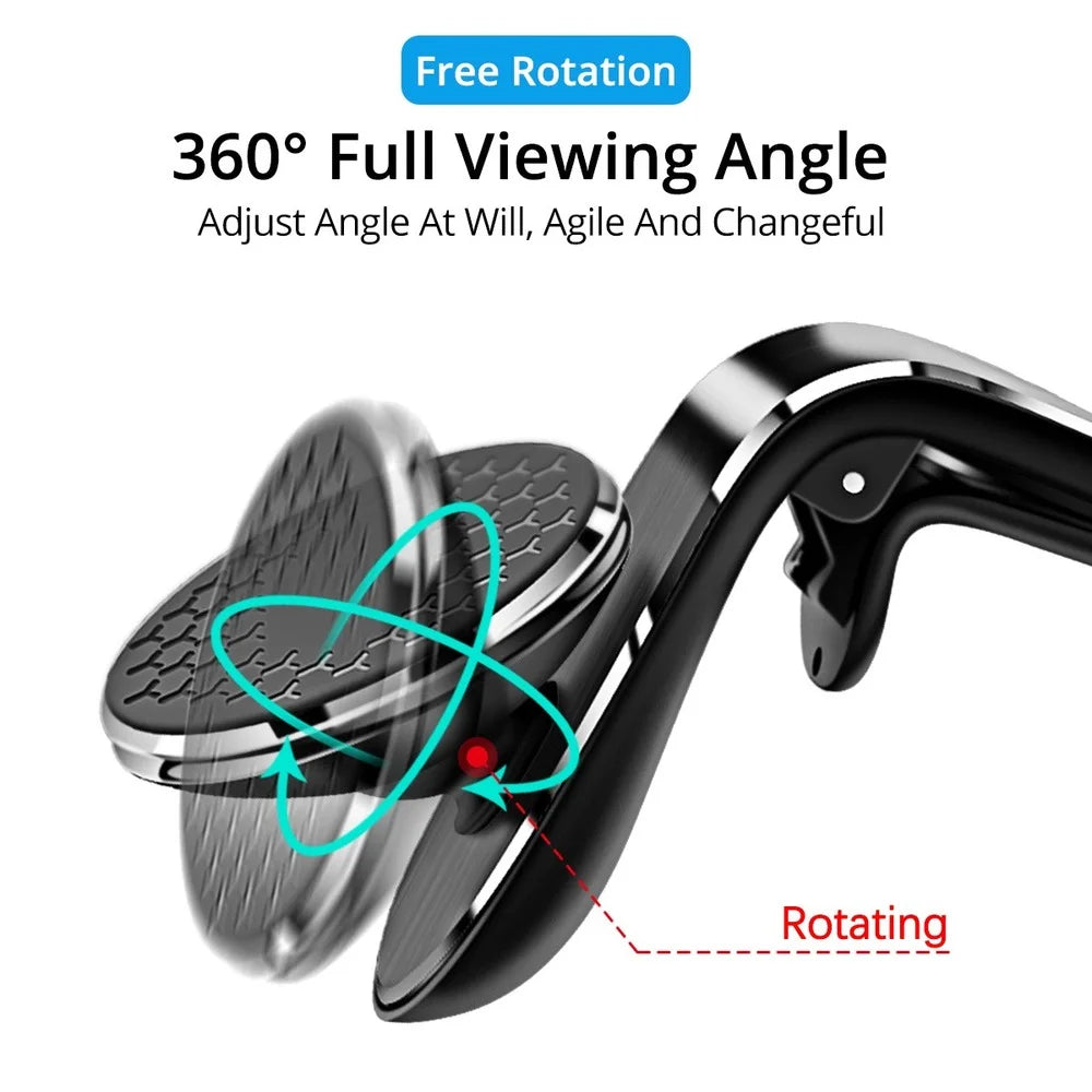 Magnetic Car Phone Holder | Air Vent Mount 360° Rotation Car Phone Mount QXL