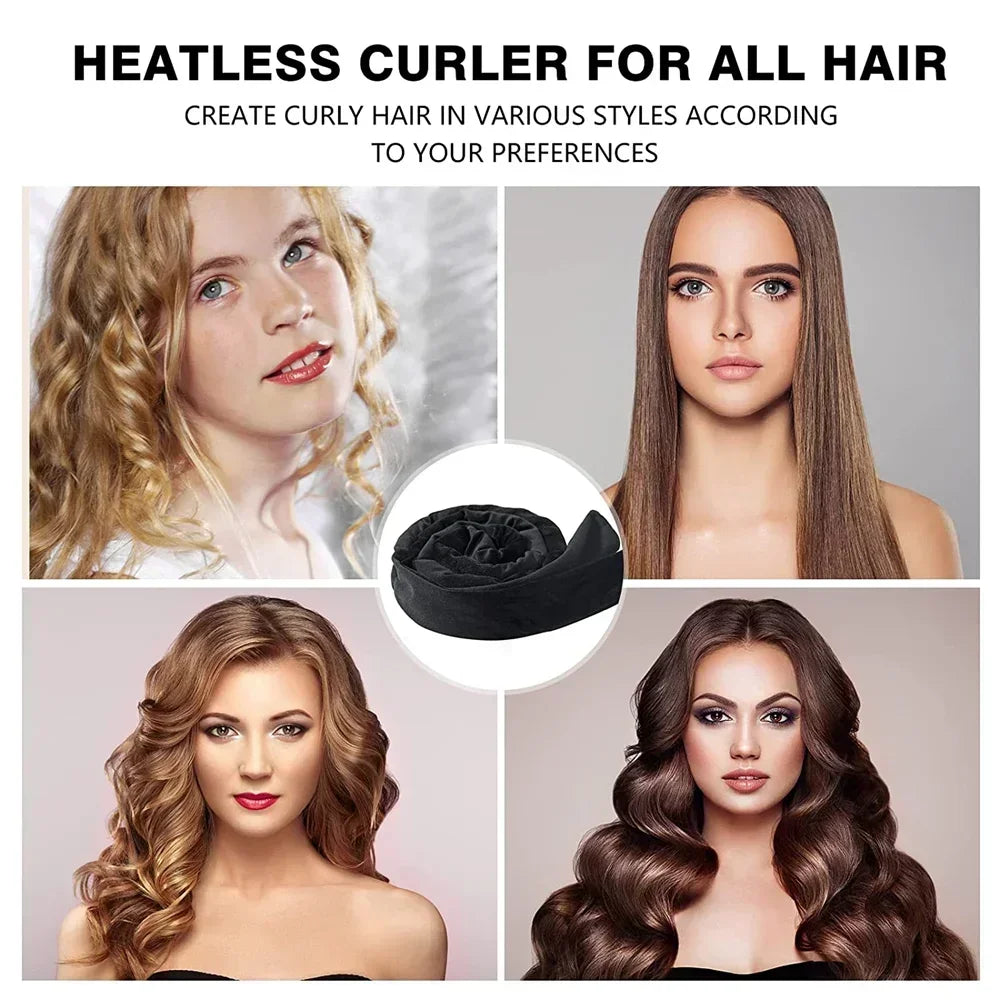 Heatless Curling Rod Headband | Overnight Hair Curler Heatless Hair Curler QXL