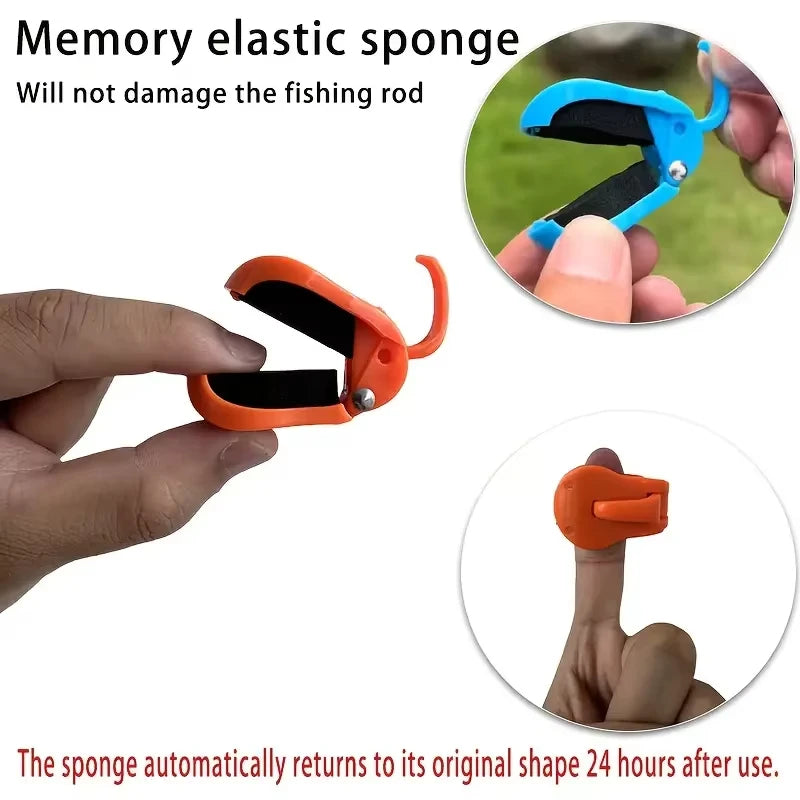 2-Pack Quick-Attach Fishing Rod Clips | One-Hand Holder Fishing Rod Clip QXL