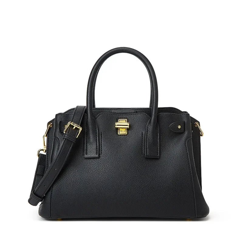 Designer Leather Diaper Bag | Large Capacity Shoulder Bag Leather Diaper Bag QXL