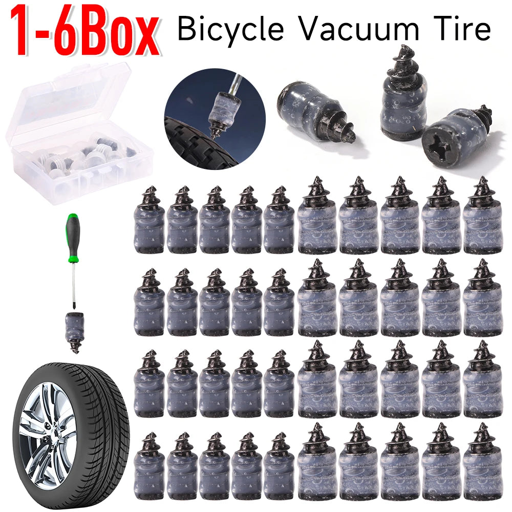 10-Pack Tubeless Tire Repair Nail Kit | Car Bike Motorcycle Tire Repair Kit QXL
