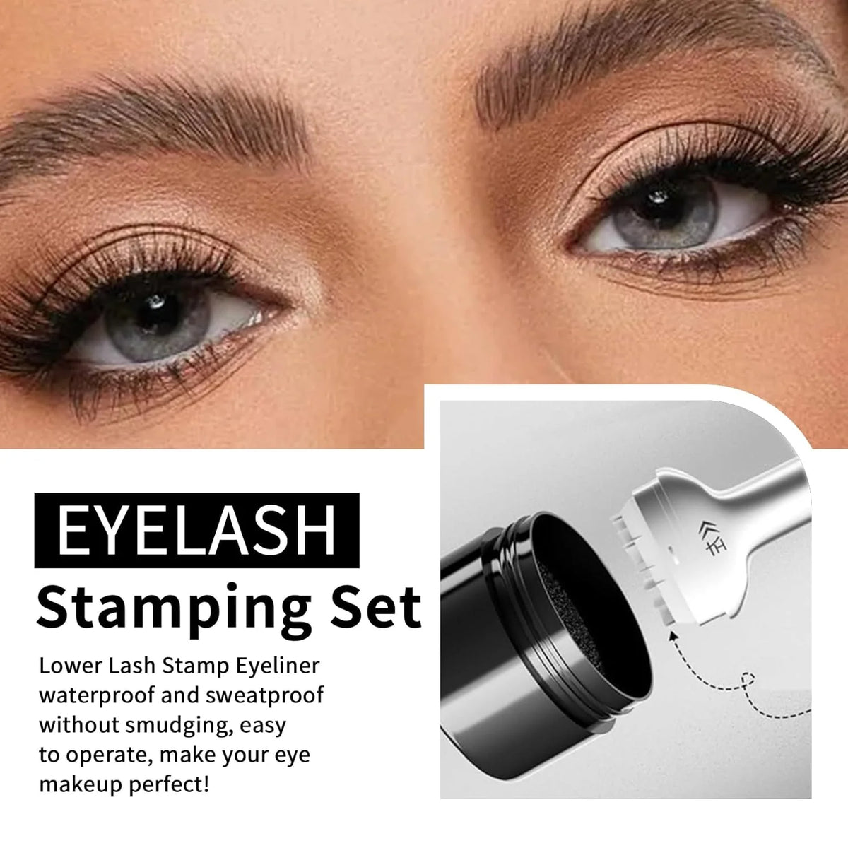 VERONNI 2-in-1 Lower Lash Stamp & Waterproof Eyeliner Set Eyeliner Lash Stamp QXL