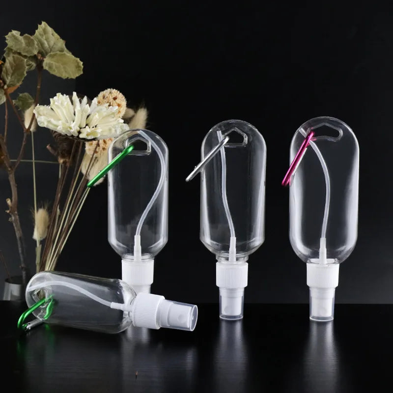 5-Pack Refillable Spray Bottles with Carabiner | 30ml & 60ml Travel Spray Bottles QXL