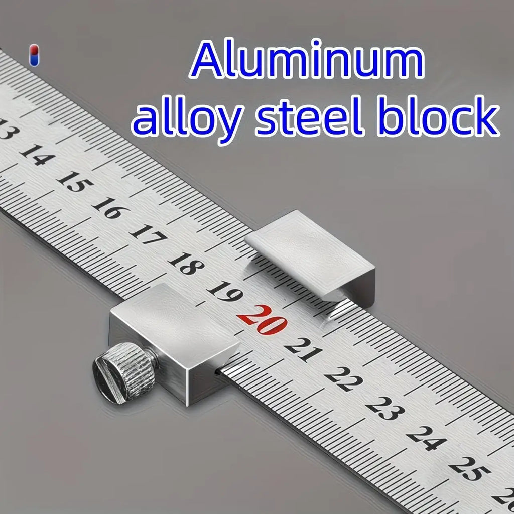 Metal Ruler Transparent Markings | Student, Office & Drafting Metal Drafting Ruler QXL