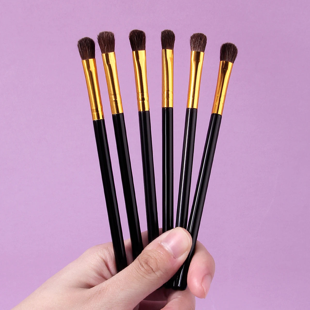 KOSSHOW 6-Pc Eye Makeup Brush Set – Eyeshadow & Blending Eye Makeup Brush Set QXL