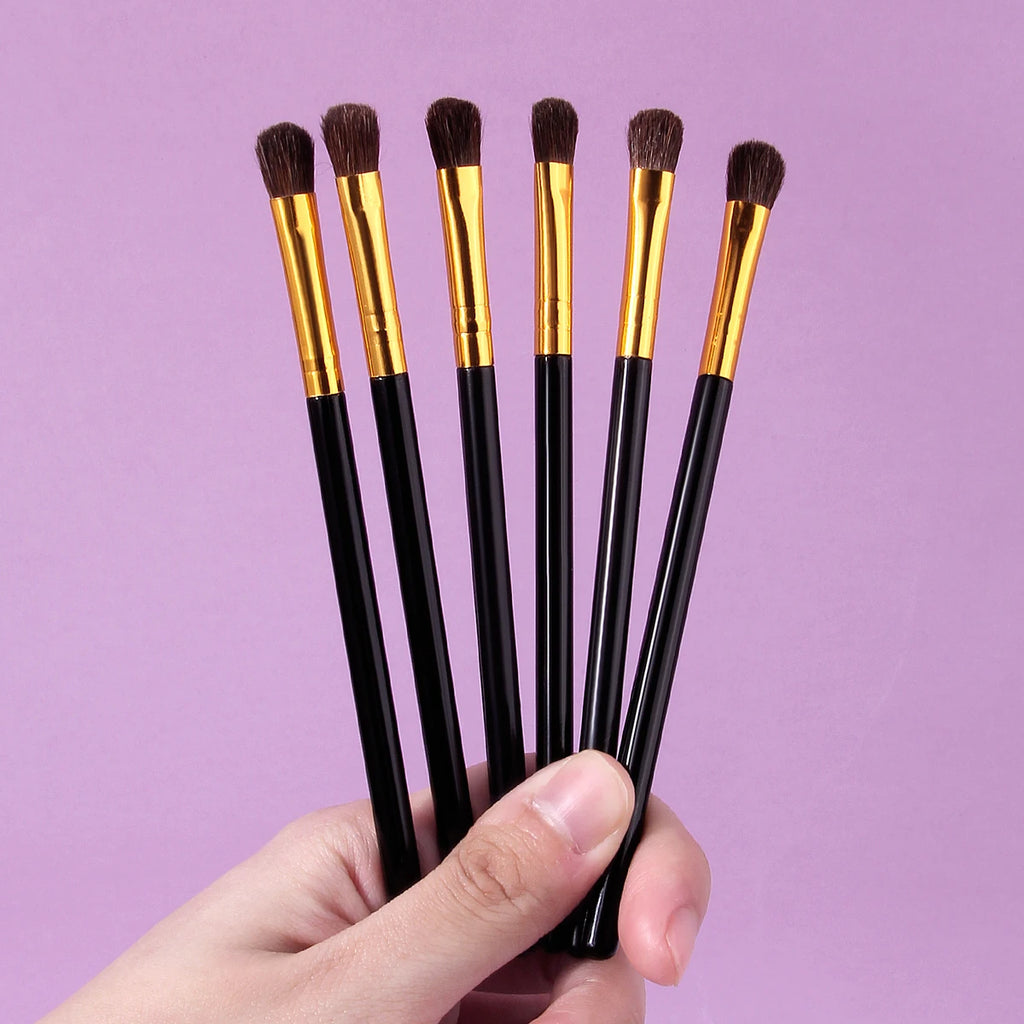KOSSHOW 6-Pc Eye Makeup Brush Set | Soft Blending Brushes Eye Makeup Brush Set QXL