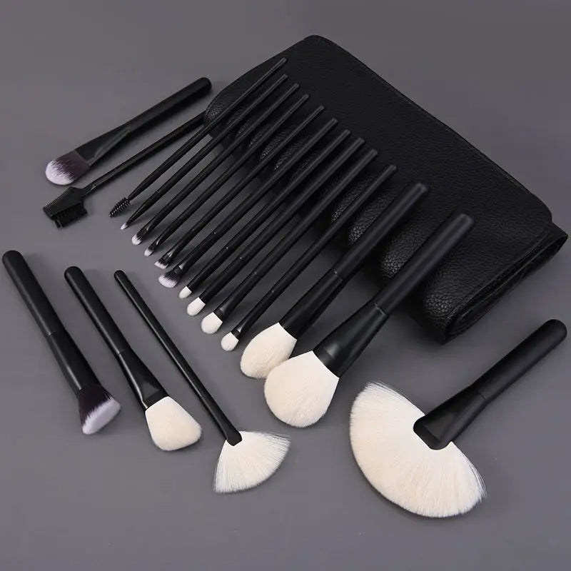18-Piece Makeup Brush Set – Face & Eye Brushes for Beginners Makeup Brush Set QXL