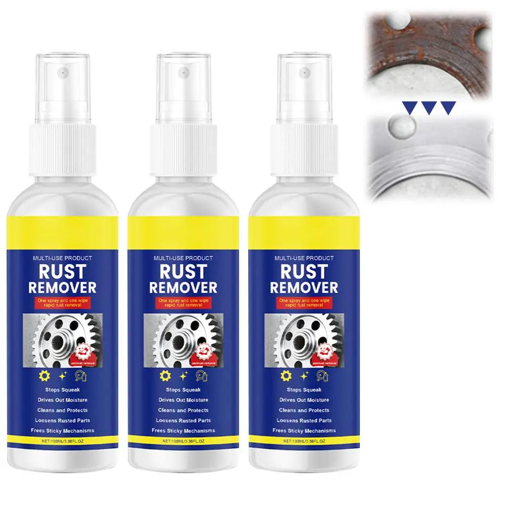 100ml Rust Remover Spray | Metal, Tile & Automotive Cleaner Rust Remover Spray QXL C