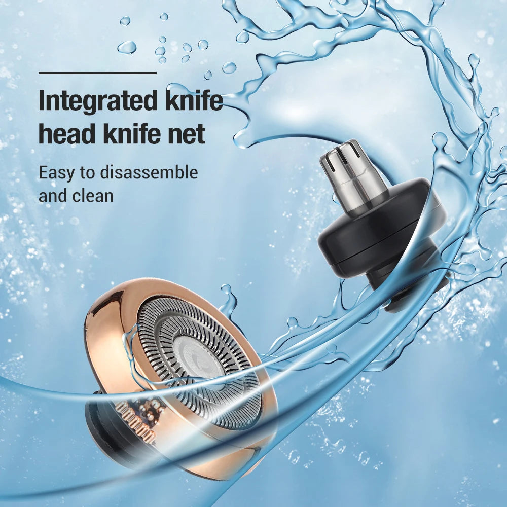 2-in-1 Mini Electric Shaver & Nose Trimmer for Men | USB Electric Shaver Trimmer QXL