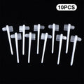 10-Pack Double-Sided Denture & Retainer Cleaning Brush Set Denture Cleaning Brush QXL White