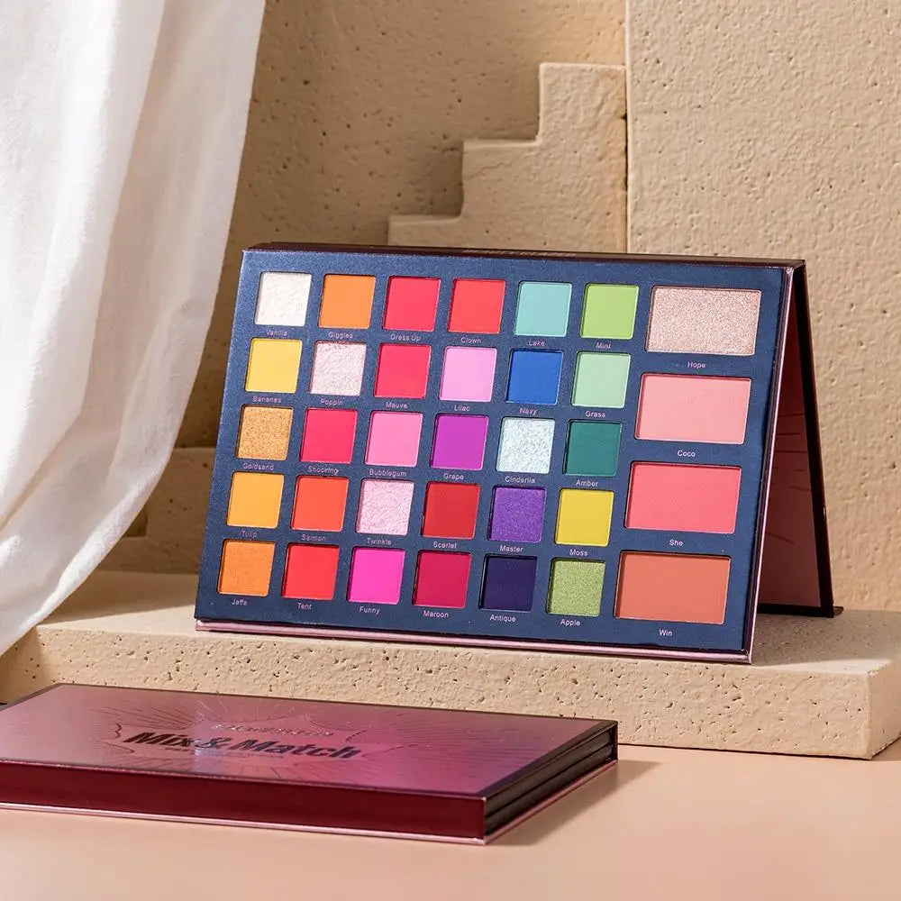 Beauty Glazed 68-Color Eyeshadow Palette – Shimmer & Contour Eyeshadow Palette QXL