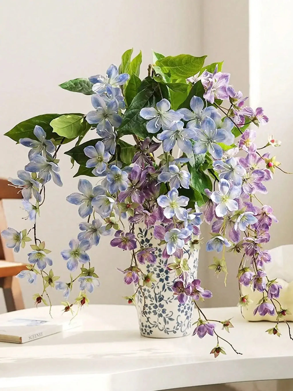 Artificial Jasmine Hanging Silk Flowers | Wedding & Home Decor Artificial Hanging Flowers QXL