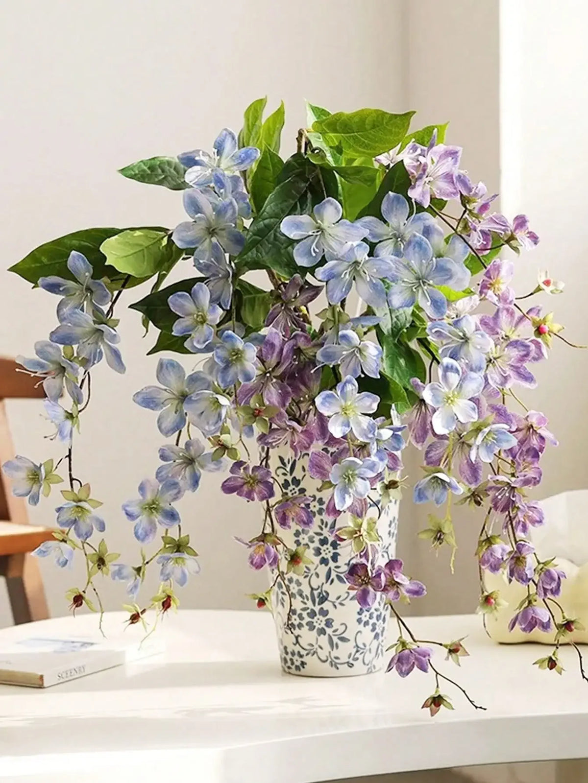Artificial Jasmine Hanging Silk Flowers | Wedding & Home Decor Artificial Hanging Flowers QXL