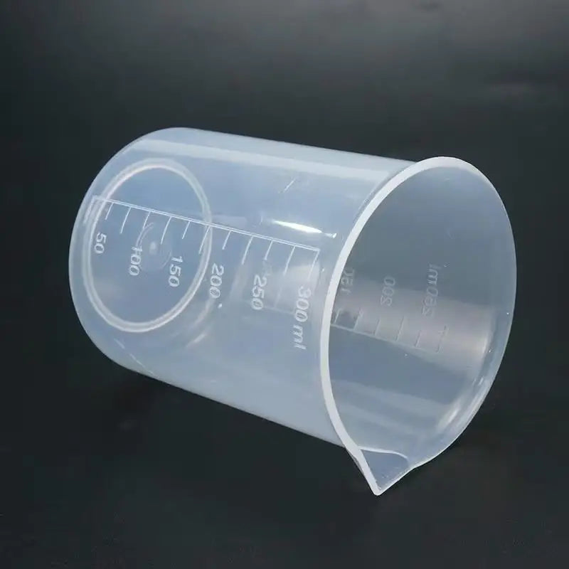 5-Pack Plastic Measuring Cups – Reusable Lab Beakers, 5 Sizes Measuring Cup Set QXL