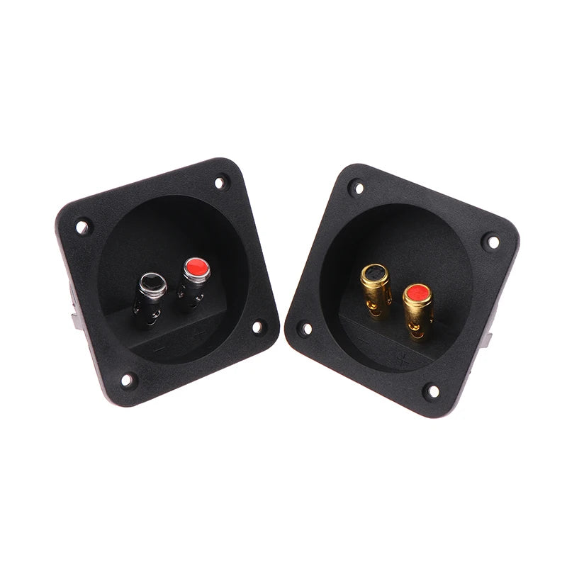 Round Speaker Terminal Cup | Gold-Plated Banana Jack Panel Plug Speaker Terminal Cup QXL