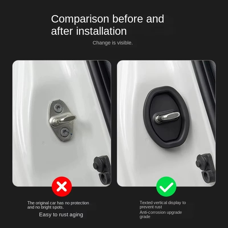 Toyota Corolla Silicone Door Lock Covers 4-Pack | 2006–2024 Car Door Protector QXL