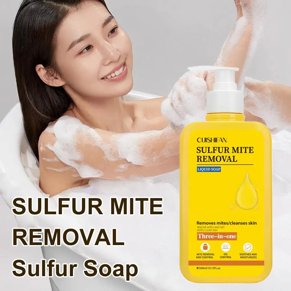 Sulfur Body Wash | Deep Cleansing Moisturizing Shower Gel 300ml Sulfur Body Wash QXL