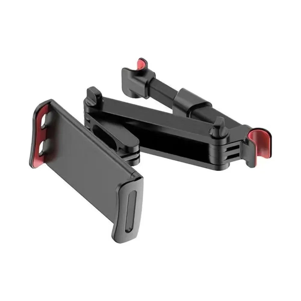 Car Headrest Tablet Mount 360° | Fits 4.7–12.9" iPad & Phone Car Tablet Mount QXL Red Telescopic