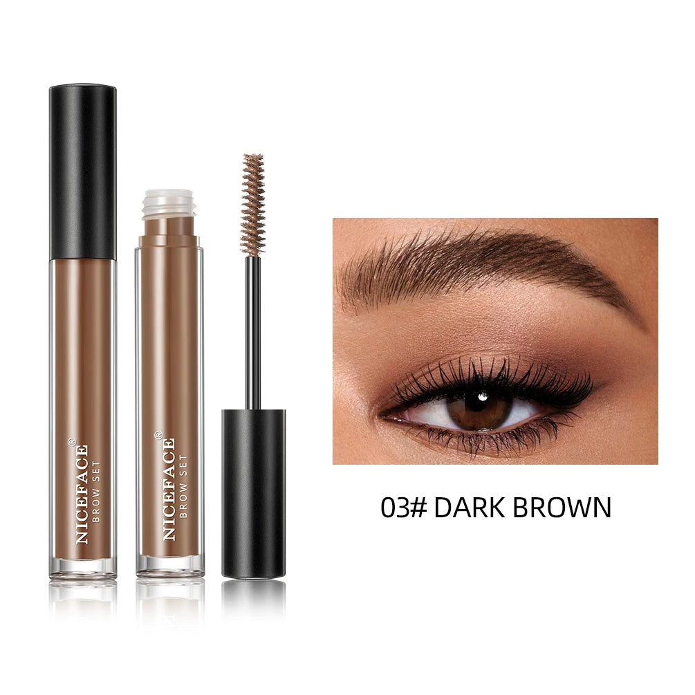 QiBest Transparent Eyebrow Sculpting Gel – Waterproof Brow Set Eyebrow Setting Gel QXL Dark Brown