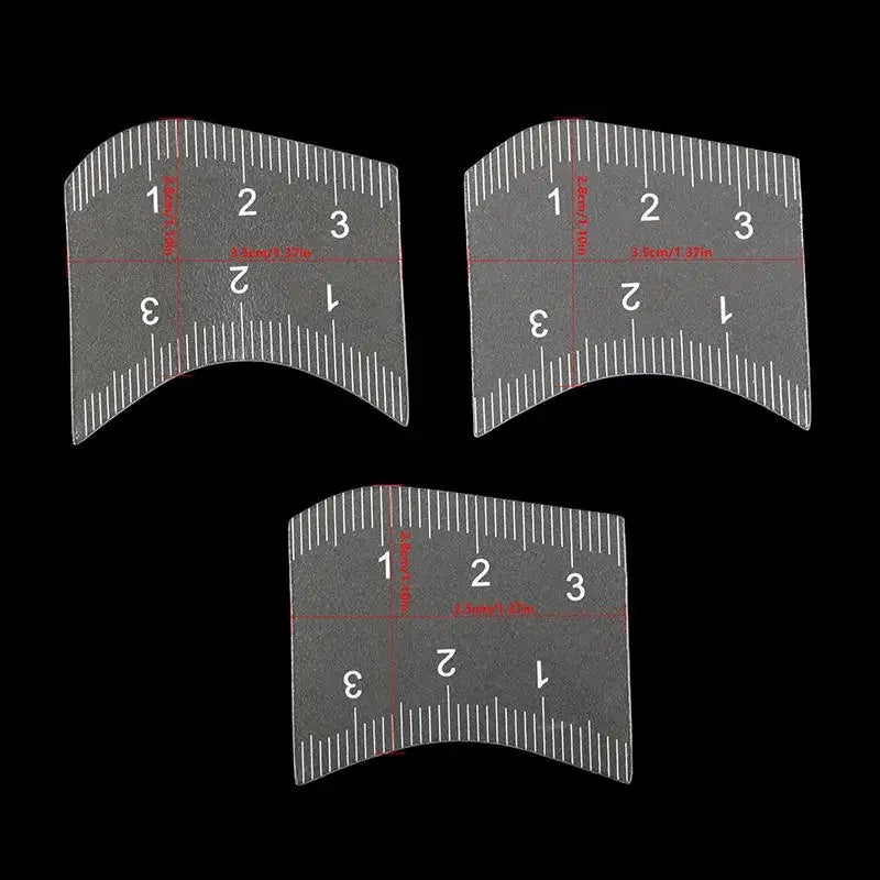 3-Pack Lip Stencil Ruler | Easy Precise Lip Liner Guide Lip Stencil Tool QXL