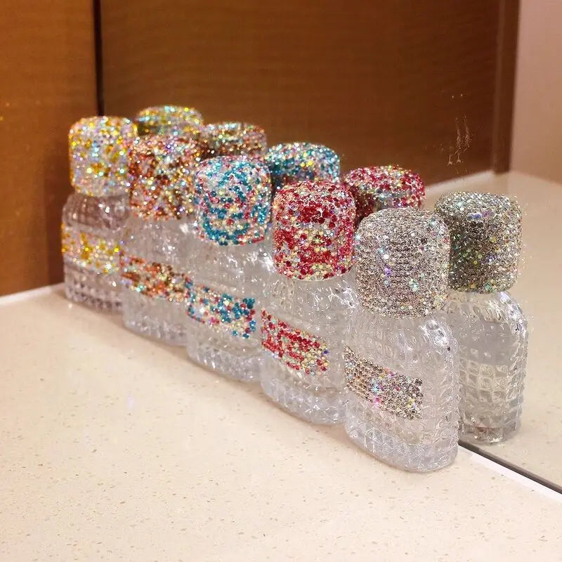30ml Diamond Refillable Perfume Spray Glass Bottle | Travel Perfume Atomizer Bottle QXL