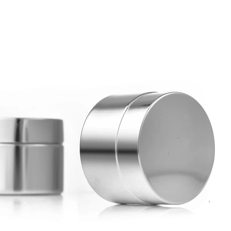 Silver Glass Cream Jar | Empty Cosmetic Container 5–50ml Glass Cosmetic Jar QXL