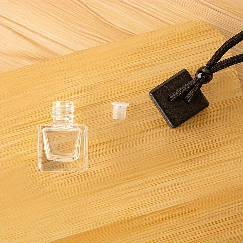 Refillable Car Essential Oil Diffuser Bottle | Tinted Square Cap Car Fragrance Diffuser QXL