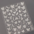 5D Kawaii Nail Art Stickers – Pink Flower, Peach & Butterfly Nail Art Stickers QXL 1pcs TL-175