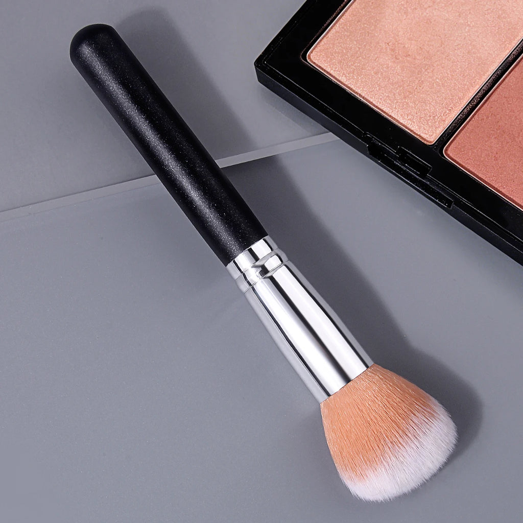 KOSSHOW Blush Brush – Glitter Wood Handle & Ombre Bristles Blush Makeup Brush QXL