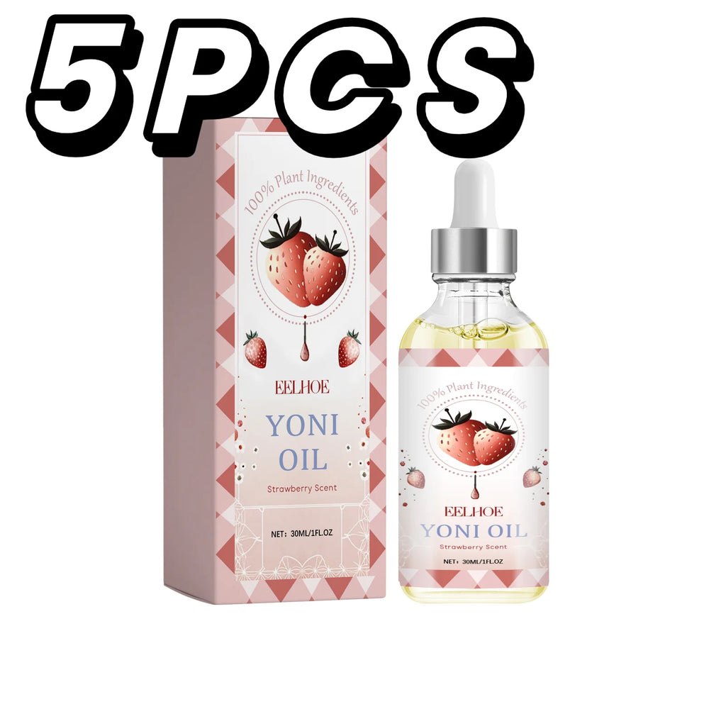 EELHOE Strawberry Yoni Oil – Plant-Based Intimate Care 30ml Intimate Care Oil QXL 5PCS